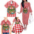 Christmas Butterfly Wreath Family Matching Off The Shoulder Long Sleeve Dress and Hawaiian Shirt Xmas Holiday Patterns - Wonder Print Shop