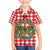 Christmas Butterfly Wreath Family Matching Off Shoulder Short Dress and Hawaiian Shirt Xmas Holiday Patterns - Wonder Print Shop