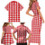 Christmas Butterfly Wreath Family Matching Short Sleeve Bodycon Dress and Hawaiian Shirt Xmas Holiday Patterns - Wonder Print Shop