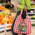 Christmas Butterfly Wreath Grocery Bag Xmas Holiday Patterns - Wonder Print Shop