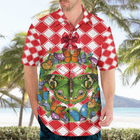 Christmas Butterfly Wreath Hawaiian Shirt Xmas Holiday Patterns - Wonder Print Shop