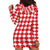 Christmas Butterfly Wreath Hoodie Dress Xmas Holiday Patterns - Wonder Print Shop