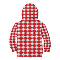 Christmas Butterfly Wreath Kid Hoodie Xmas Holiday Patterns - Wonder Print Shop