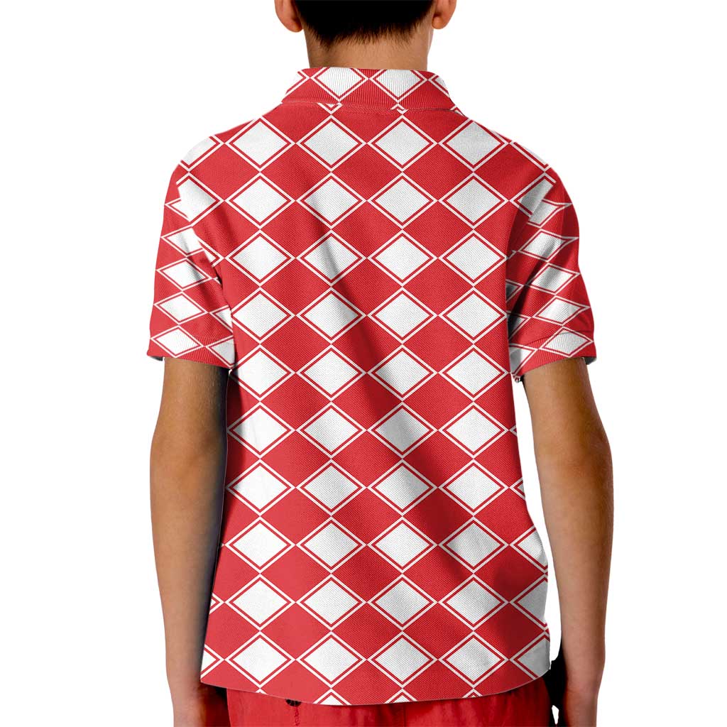 Christmas Butterfly Wreath Kid Polo Shirt Xmas Holiday Patterns - Wonder Print Shop