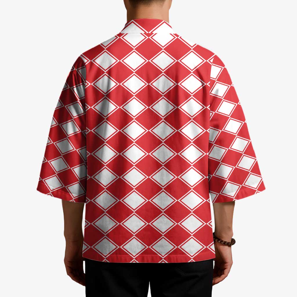 Christmas Butterfly Wreath Kimono Xmas Holiday Patterns - Wonder Print Shop