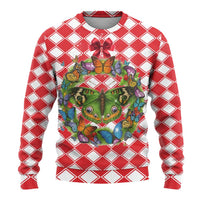 Christmas Butterfly Wreath Ugly Christmas Sweater Xmas Holiday Patterns - Wonder Print Shop