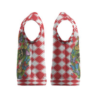 Christmas Butterfly Wreath Christmas Knitted V-Neck Vest Xmas Holiday Patterns - Wonder Print Shop