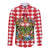 Christmas Butterfly Wreath Long Sleeve Button Shirt Xmas Holiday Patterns - Wonder Print Shop