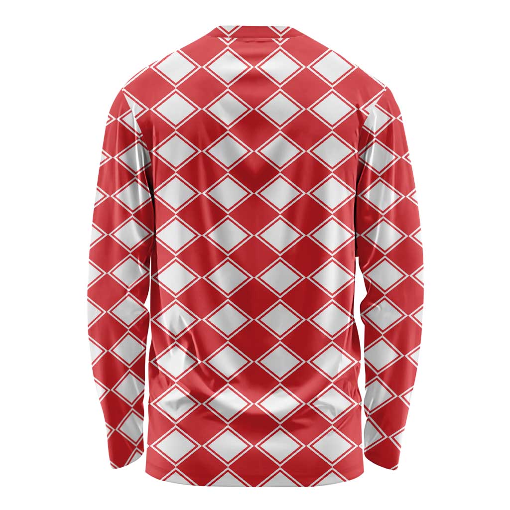 Christmas Butterfly Wreath Long Sleeve Shirt Xmas Holiday Patterns - Wonder Print Shop