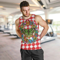 Christmas Butterfly Wreath Men Tank Top Xmas Holiday Patterns - Wonder Print Shop