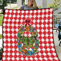Christmas Butterfly Wreath Quilt Xmas Holiday Patterns - Wonder Print Shop