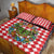 Christmas Butterfly Wreath Quilt Bed Set Xmas Holiday Patterns - Wonder Print Shop