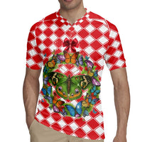 Christmas Butterfly Wreath Rugby Jersey Xmas Holiday Patterns - Wonder Print Shop