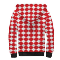 Christmas Butterfly Wreath Sherpa Hoodie Xmas Holiday Patterns - Wonder Print Shop