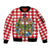 Christmas Butterfly Wreath Sleeve Zip Bomber Jacket Xmas Holiday Patterns - Wonder Print Shop