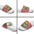 Christmas Butterfly Wreath Slide Sandals Xmas Holiday Patterns - Wonder Print Shop