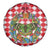 Christmas Butterfly Wreath Spare Tire Cover Xmas Holiday Patterns - Wonder Print Shop