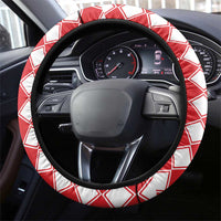 Christmas Butterfly Wreath Steering Wheel Cover Xmas Holiday Patterns - Wonder Print Shop