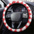 Christmas Butterfly Wreath Steering Wheel Cover Xmas Holiday Patterns - Wonder Print Shop