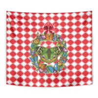 Christmas Butterfly Wreath Tapestry Xmas Holiday Patterns - Wonder Print Shop
