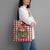 Christmas Butterfly Wreath Tote Bag Xmas Holiday Patterns - Wonder Print Shop