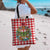 Christmas Butterfly Wreath Tote Bag Xmas Holiday Patterns - Wonder Print Shop