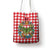 Christmas Butterfly Wreath Tote Bag Xmas Holiday Patterns - Wonder Print Shop
