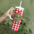 Christmas Butterfly Wreath Tumbler With Handle Xmas Holiday Patterns - Wonder Print Shop