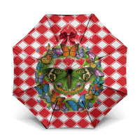 Christmas Butterfly Wreath Umbrella Xmas Holiday Patterns - Wonder Print Shop