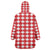 Christmas Butterfly Wreath Wearable Blanket Hoodie Xmas Holiday Patterns - Wonder Print Shop