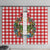 Christmas Butterfly Wreath Window Curtain Xmas Holiday Patterns - Wonder Print Shop
