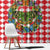 Christmas Butterfly Wreath Window Curtain Xmas Holiday Patterns - Wonder Print Shop