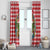 Christmas Butterfly Wreath Window Curtain Xmas Holiday Patterns - Wonder Print Shop
