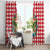 Christmas Butterfly Wreath Window Curtain Xmas Holiday Patterns - Wonder Print Shop