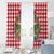 Christmas Butterfly Wreath Window Curtain Xmas Holiday Patterns - Wonder Print Shop