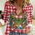 Christmas Butterfly Wreath Women Casual Shirt Xmas Holiday Patterns - Wonder Print Shop