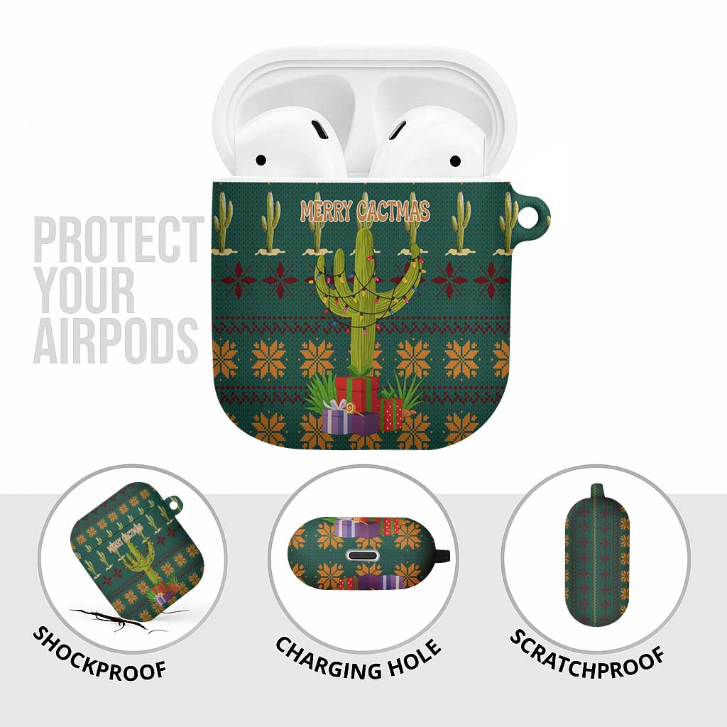 Cactus Gifts Christmas AirPods Case Xmas Holiday Patterns - Wonder Print Shop