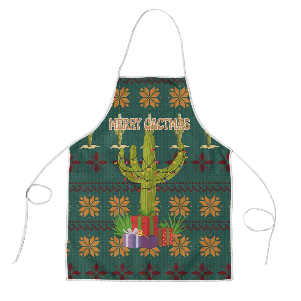 Cactus Gifts Christmas Apron Xmas Holiday Patterns - Wonder Print Shop