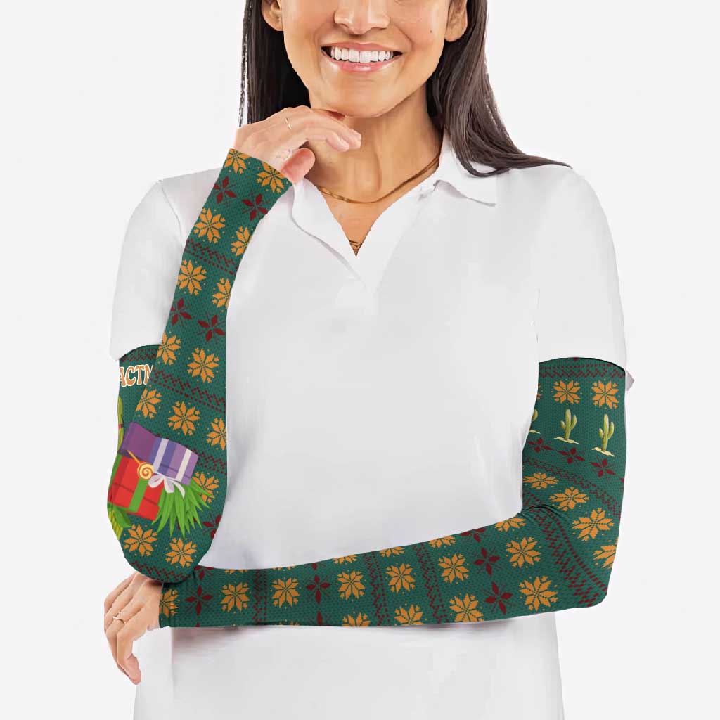 Cactus Gifts Christmas Arm Sleeves Xmas Holiday Patterns - Wonder Print Shop