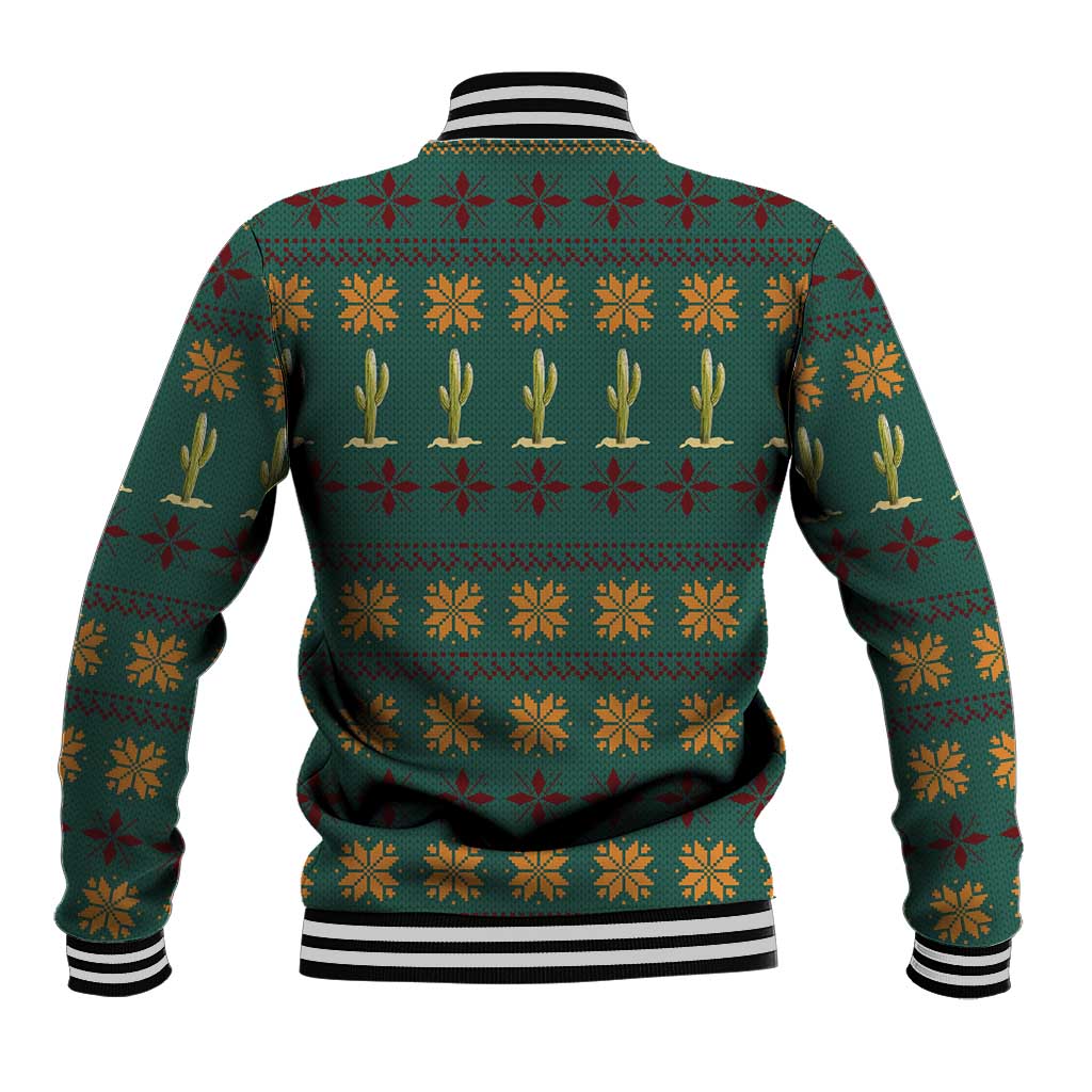 Cactus Gifts Christmas Baseball Jacket Xmas Holiday Patterns - Wonder Print Shop