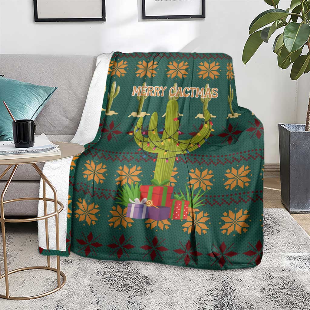 Cactus Gifts Christmas Blanket Xmas Holiday Patterns - Wonder Print Shop
