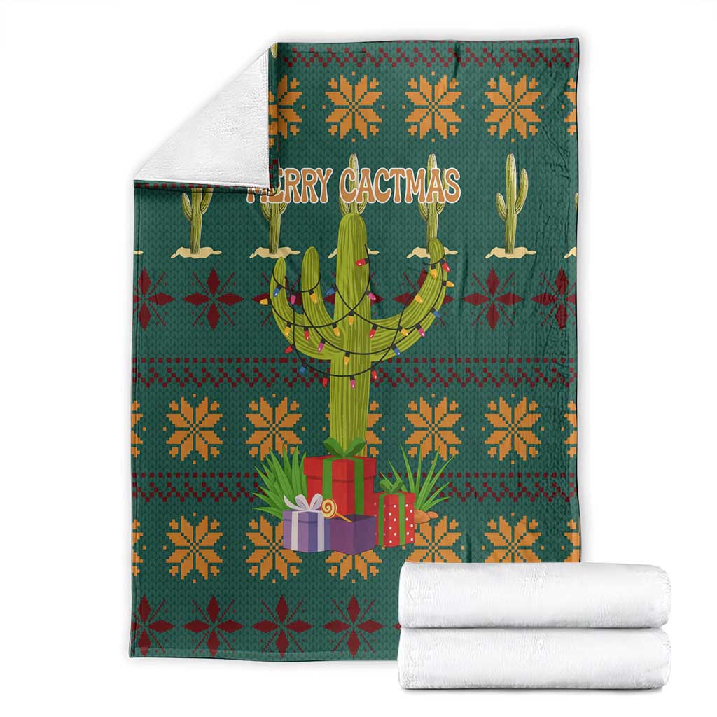 Cactus Gifts Christmas Blanket Xmas Holiday Patterns - Wonder Print Shop