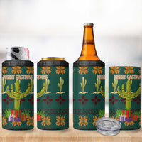 Cactus Gifts Christmas 4 in 1 Can Cooler Tumbler Xmas Holiday Patterns - Wonder Print Shop