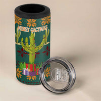 Cactus Gifts Christmas 4 in 1 Can Cooler Tumbler Xmas Holiday Patterns - Wonder Print Shop