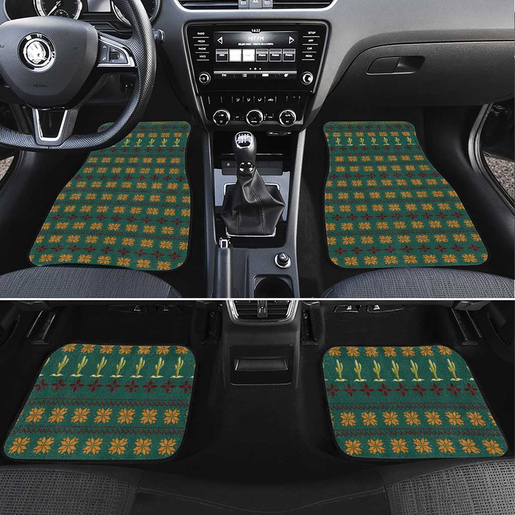 Cactus Gifts Christmas Car Mats Xmas Holiday Patterns - Wonder Print Shop