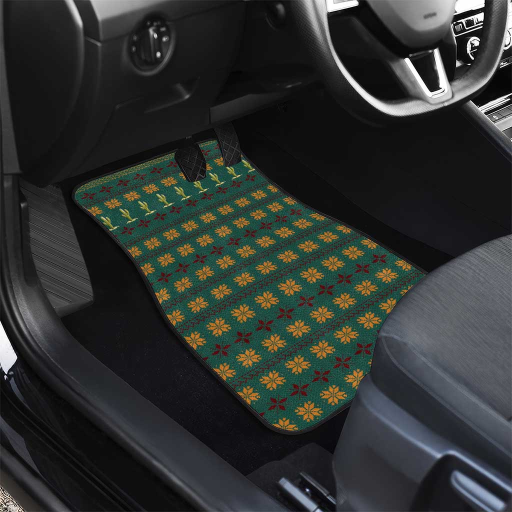 Cactus Gifts Christmas Car Mats Xmas Holiday Patterns - Wonder Print Shop