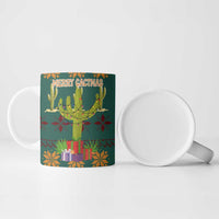 Cactus Gifts Christmas Ceramic Mug Xmas Holiday Patterns - Wonder Print Shop