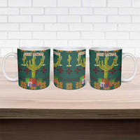 Cactus Gifts Christmas Ceramic Mug Xmas Holiday Patterns - Wonder Print Shop
