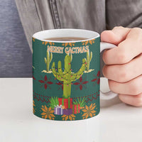 Cactus Gifts Christmas Ceramic Mug Xmas Holiday Patterns - Wonder Print Shop