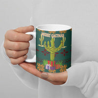 Cactus Gifts Christmas Ceramic Mug Xmas Holiday Patterns - Wonder Print Shop